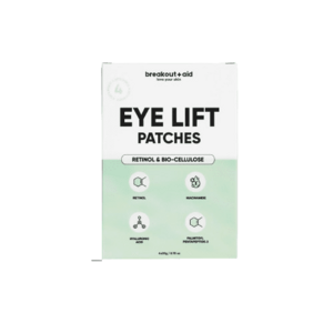 BREAKOUT+AID EYE LIFT Patches, Zpevňující náplasti na oční okolí s retinolem 4 ks obraz