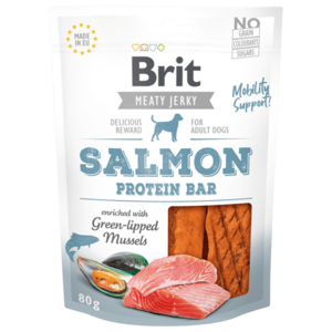 BRIT Dog Jerky Salmon Protein Bar 80 g obraz