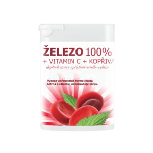 RAPETO Železo 100% + vitamín C + kopřiva 90 tablet obraz