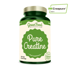 GREENFOOD NUTRITION Pure Creatine Creapure 120 kapslí obraz