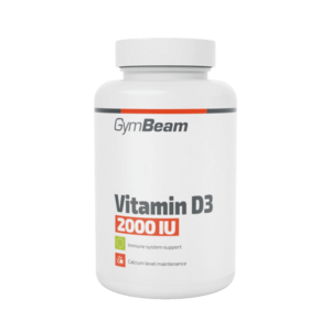 GYMBEAM Vitamin D3 2000 IU 1430 g- bez příchut 120 kapslí obraz