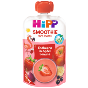 HIPP BIO Smoothie Jablko-Banán-Červené ovoce 120 ml obraz