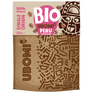 UBOMI BIO Peru zrnková káva 250 g obraz