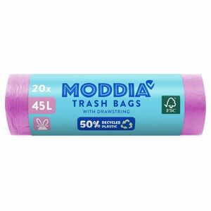 MODDIA Odpadkové pytle se zatahovací páskou 20 x 45 l obraz