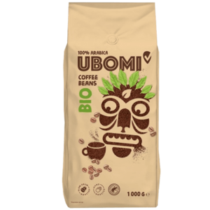 UBOMI BIO Caffe Crema 100% Arabica RFA zrnková káva 1 kg obraz