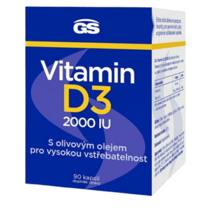 GS Vitamin D3 2000 IU 90 kapslí obraz