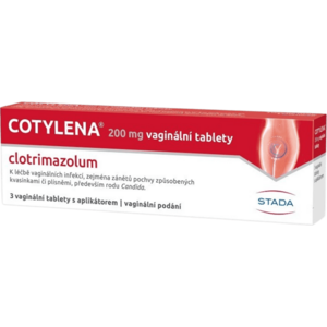 COTYLENA 200mg vaginální tablety 3 ks obraz