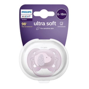 PHILIPS AVENT Philips AVENT Šidítko Ultrasoft Premium 6-18m fialová obraz