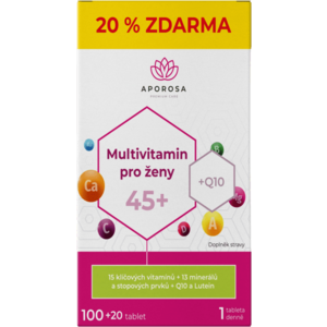 APOROSA Multivitamin pro ženy 45+, 120 tablet obraz