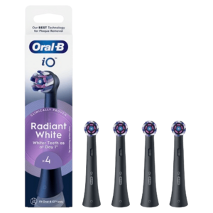 ORAL-B iO Series Radiant White kartáčkové hlavy pro bělení zubů, černé 4 ks obraz