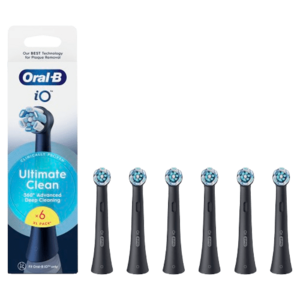 ORAL-B iO Series Ultimate Clean kartáčkové hlavy, černé 6 ks obraz