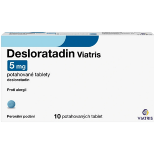 DESLORATADIN Viatris 5 mg 10 tablet obraz