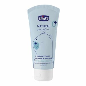 CHICCO Krém na dětskou tvář Natural Sensation s bambuckým máslem a vitaminem E, 0m+, 50 ml obraz