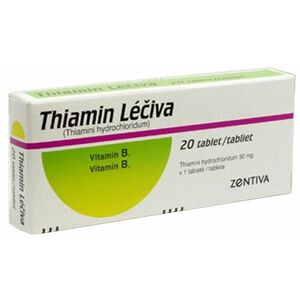 THIAMIN LÉČIVA 50mg 20 tablet obraz