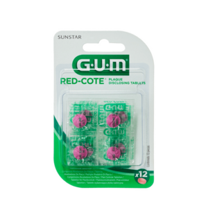 GUM Red Cote tablety pro indikaci zubního plaku, 4 ks obraz