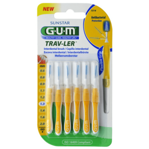 GUM TRAV-LER mezizubní kartáček s chlorhexidinem, kónický, ISO 3, 1, 3 mm, 6 ks obraz