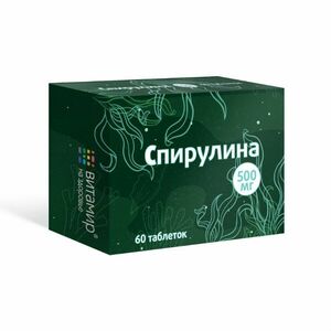 Spirulina 500 mg - výživový doplněk - 60 tablet obraz