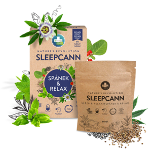 SLEEPCANN SPÁNEK A RELAXACE doplněk stravy - 60 tablet - Annabis obraz