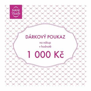 Dárkový poukaz v hodnotě 1000 Kč obraz