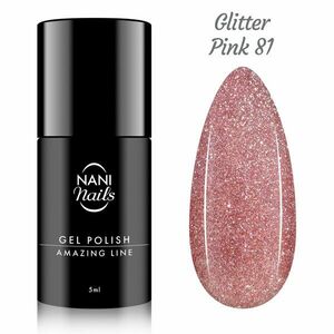 NANI gel lak Amazing Line 5 ml - Glitter Pink obraz