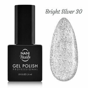 NANI gel lak 6 ml - Bright Silver obraz