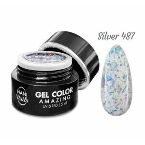 NANI UV gel Amazing Line 5 ml - Silver obraz