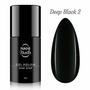 NANI gel lak One Step 5 ml - Deep Black obraz