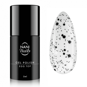 NANI gel lak 5 ml - Egg Top Black obraz