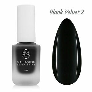 NANI lak na nehty Super Shine 10 ml - Black Velvet obraz