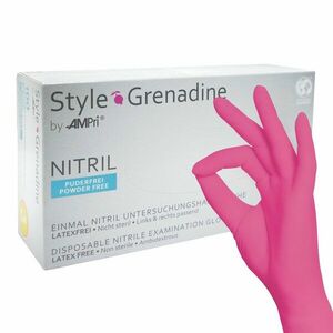 AMPri nitrilové rukavice Style Grenadine, S, nepudrované - 100ks obraz