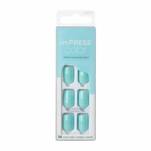 KISS Samolepící nehty imPRESS Color Mint To Be 30 ks obraz