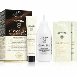 Apivita My Color Elixir barva na vlasy bez amoniaku odstín 6.43 Dark Blonde Copper Gold 1 ks obraz