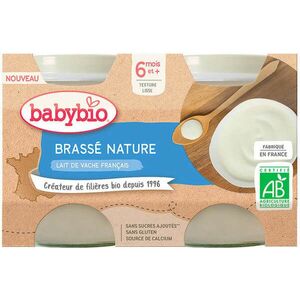 BABYBIO Brassé z francouzského mléka natur 2 x 130 g obraz