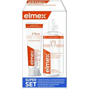 ELMEX Caries Protection Super set Zubní pasta 75 ml + ústní voda 400 ml obraz