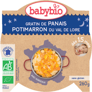BABYBIO Večerní menu gratinovaný pastiňák 260 g obraz