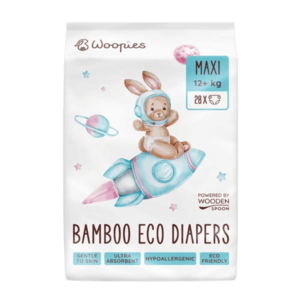 WOOPIES dětské EKO pleny maxi 12 + kg Wooden Spoon 28 ks obraz