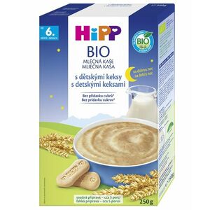 HIPP Mléčná kaše na noc BIO s dětskými keksy 250 g obraz