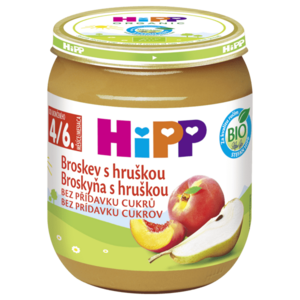 HIPP BIO Broskev s hruškou 125 g obraz