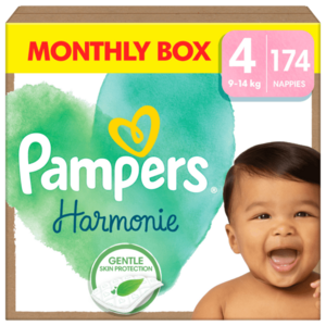 PAMPERS Harmonie Baby vel.4 měsíční balení 174 ks obraz