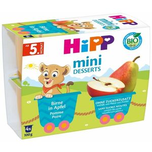 HIPP BIO Jablka a hrušky 4 x 100 g obraz