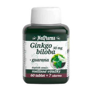 MEDPHARMA Ginkgo biloba+Guarana 67 tablet obraz