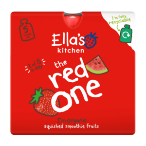 ELLA'S KITCHEN BIO RED ONE ovocné pyré s jahodami 5 x 90 g obraz
