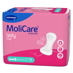 MOLICARE Lady inkontinenční vložky 4, 5 kapky 14 ks obraz