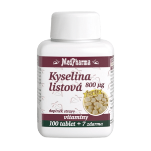 MEDPHARMA Kyselina listová 800 μg 107 tablet obraz