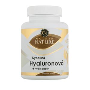 GOLDEN NATURE Kyselina hyaluronová+Rybí kolagen+Vit. C 100 kapslí obraz