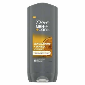DOVE Men+Care Sandalwood&Vanilla Sprchový gel 3v1 400 ml obraz
