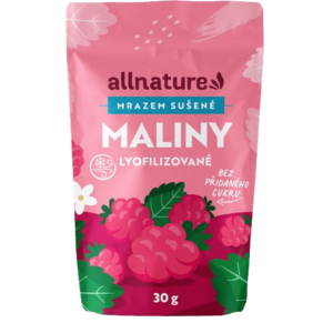ALLNATURE Malina sušená mrazem celá 30 g obraz
