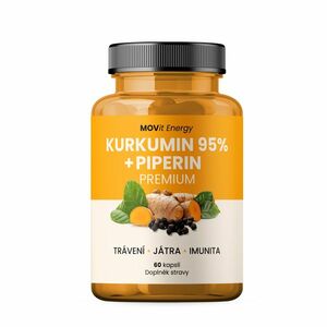 MOVIT ENERGY Kurkumin Extrakt 95 % + Piperin 60 kapslí obraz