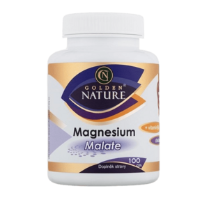 GOLDEN NATURE Malate (Hořčík) + Vitamin B6, 100 kapslí obraz