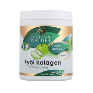 GOLDEN NATURE Hydrolyzovaný Rybí kolagen + Vitamin C, jablko 150 g obraz